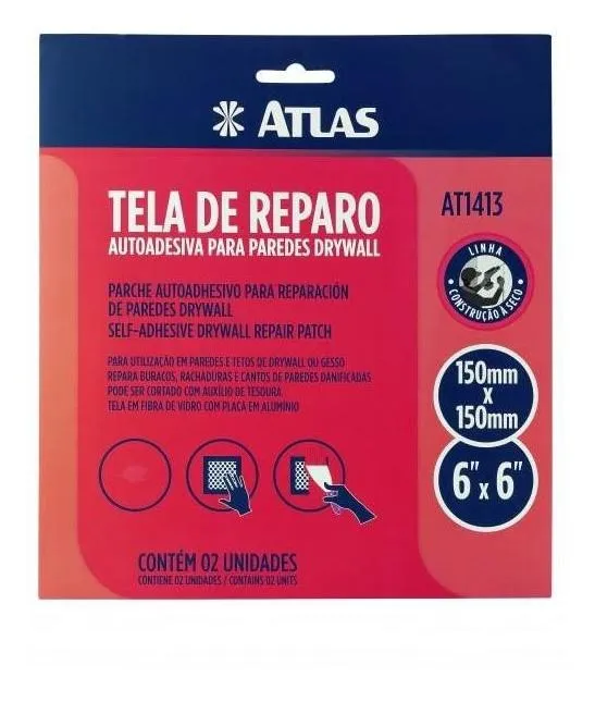 TELA DE REPARO PARA DRYWALL  ATLAS AT1413